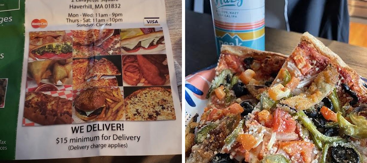 The Pizza Place Menu